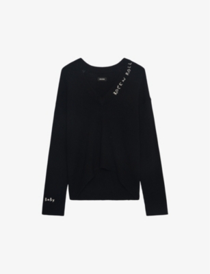 ZADIG&VOLTAIRE: Miky V-neck cashmere jumper