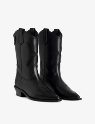 Zadig & Voltaire 45mm Cara Western Boots In Black