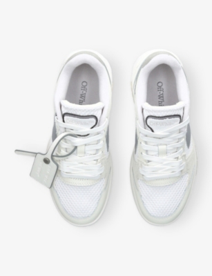 Off-white Round Toe Low Top Casual Shoes In White