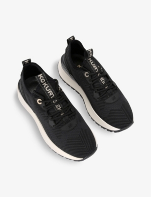 Kg Kurt Geiger Womens  Louisa Low-top Knit Trainers In Black