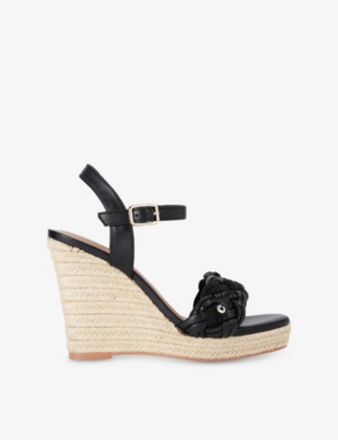 CARVELA: Maiella Faux-Leather Heeled Wedges