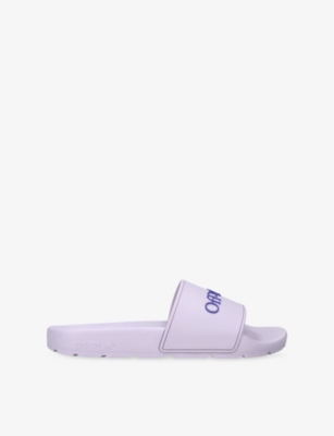 OFF-WHITE C/O VIRGIL ABLOH: Bookish Embossed-Logo TPU Sliders