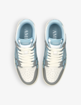 AMIRI: Varsity Skel panelled leather low-top trainers