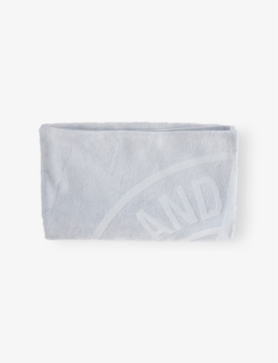 STONE ISLAND: Brand-Print Cotton Beach Towel