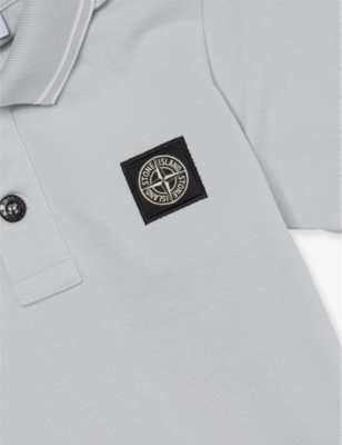 STONE ISLAND: Logo-Patch Short-Sleeve Stretch-Cotton Polo Shirt 2-12 Years