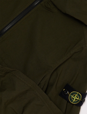 STONE ISLAND: Brand-Badge Cotton Parka Jacket 14 Years