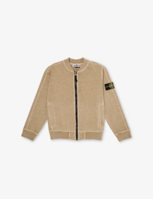 STONE ISLAND: Crew-Neck Two-Welt-Pockets Cotton-Jersey Sweatshirt 8-12 years