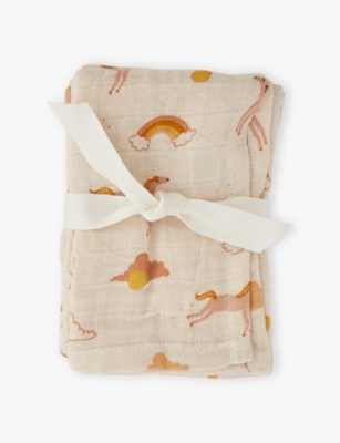 LIEWOOD: Lewis Dream-PrintCotton Muslin Cloth Set of Two