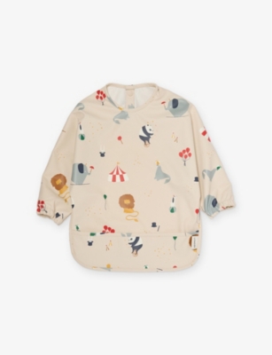 LIEWOOD: Merle Animal-Pattern Woven Cape Bib