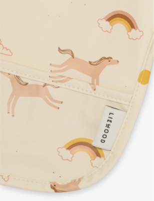 LIEWOOD: Merle Animal-Pattern Woven Cape Bib