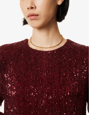 ANNI LU: Slim Goldie 18ct yellow gold-plated brass necklace