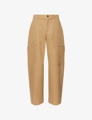 LOEWE: Cargo Multi-Pockets Cotton And Silk Trousers