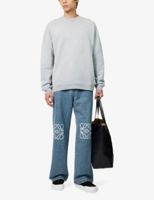 LOEWE: Relaxed-Fit Embroidered-Logo Cotton-Jersey Sweatshirt