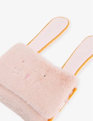MERI MERI PINK BUNNY FLOPPY EAR PLUSH CROSS-BODY BAG 
