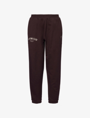 GYMSHARK: Lifting Club Two-Slip-Pockets Straight-Leg High-Rise Cotton-Blend Jogging Bottoms
