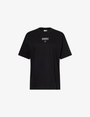 GYMSHARK: Running Graphic Oversized Cotton-Jersey T-Shirt