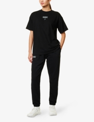 Running Graphic Cotton-Jersey Jogging Bottoms