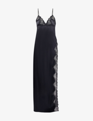 fenty satin dress Noir Satin Minidress (Women)