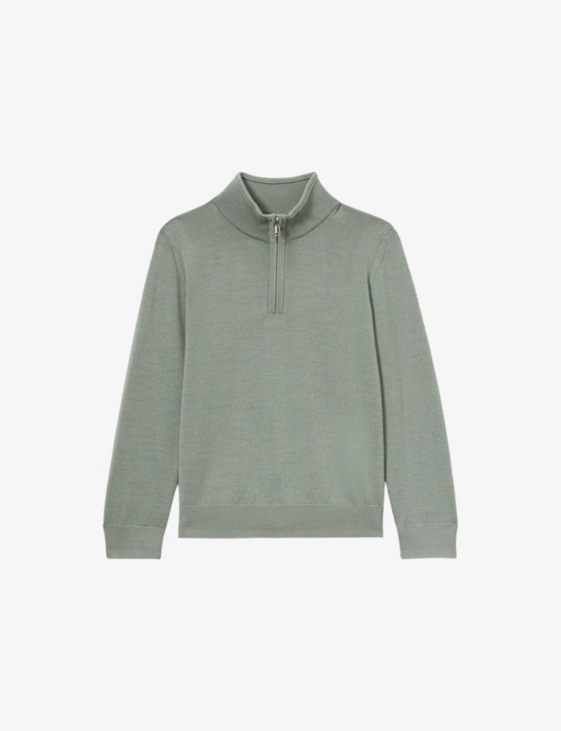 Blackhall Hlaf-Zip Merino-Wool Polo Shirt 3-9 years