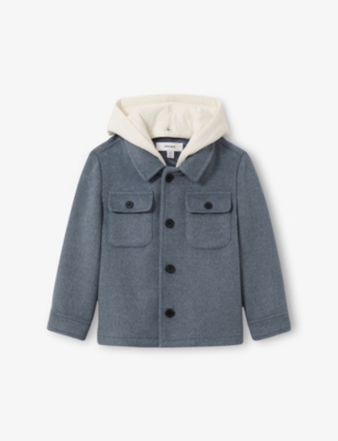 REISS: Hooded Woven Overshirt 9-13 Years