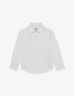 REISS: Marcel Bib Cotton Shirt 9-13 Years