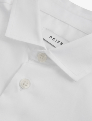 REISS: Remote Slim-Fit Cotton Shirt 3-9 Years