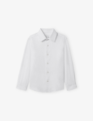 REISS: Remote Slim-Fit Cotton Shirt 9-13 Years