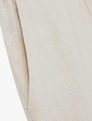 REISS: Andros Straight-Leg Linen-Blend Trousers 9-13 Years