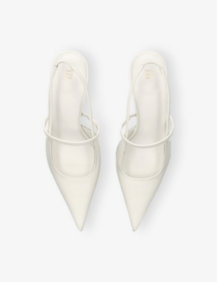 TOTEME: Sharp Pointed-Toe Leather Heels