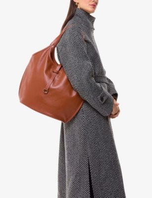 WHISTLES: Leonora leather tote bag