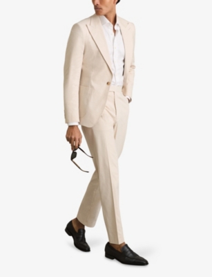 REISS: Putney Slim-Fit Stretch-Cotton Trousers