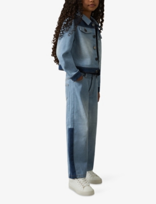 Reiss Blue Briar Patchwork Denim Jeans 9-14