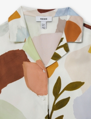 REISS: Tommi Short-Sleeve Cotton Shirt 9-13 Years