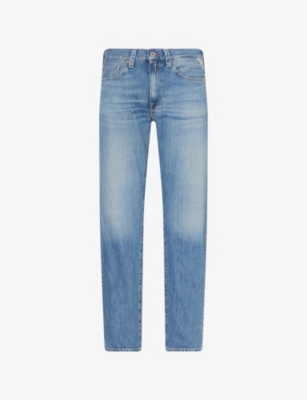 REPLAY: Neaal Brand-Patch Slim-Fit Denim Jeans