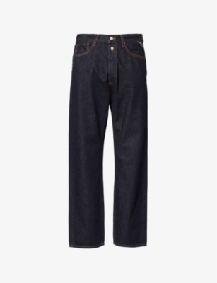 REPLAY: M9Z1 Brand-Patch Straight-Leg Relaxed-Fit Denim Jeans