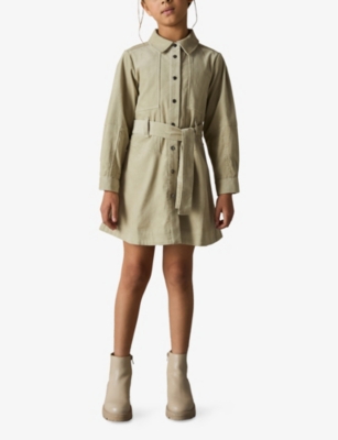 REISS: Mara Tie-Waist Corduroy Dress 4-13 Years