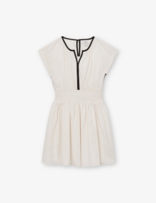 REISS: Lena Short-Sleeve Cotton Mini Dress 9-13 Years
