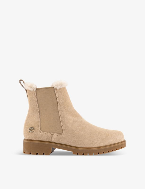 Lyonsdale faux fur-lined suede Chelsea boots