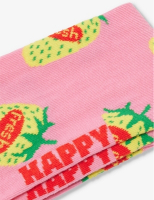 HAPPY SOCKS: Strawberry Fresh cotton-blend socks