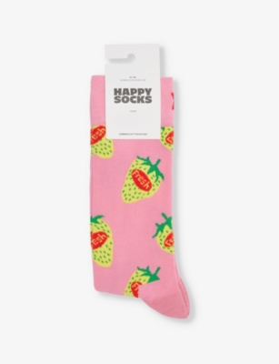 HAPPY SOCKS: Strawberry Fresh cotton-blend socks