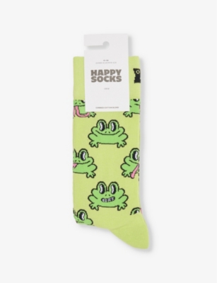HAPPY SOCKS: Frog  stretch-cotton blend socks