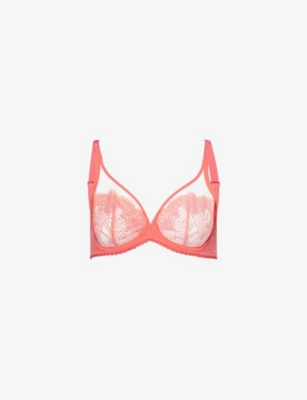 SIMONE PERELE: Allure Plunging underwire mesh bra
