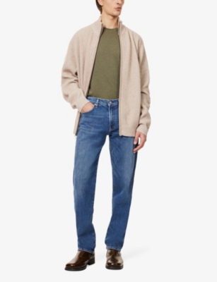 Citizen Of Humanity Mens Citizens Of Humanity Elijah Five-pockets Straight-leg Relaxed-fit Stretch-regenerative-denim Je In Fallingwater
