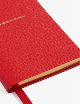 SMYTHSON: Wonder Woman Chelsea in Panama leather notebook 16.7cm x 11.2cm