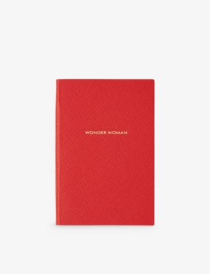 SMYTHSON: Wonder Woman Chelsea in Panama leather notebook 16.7cm x 11.2cm