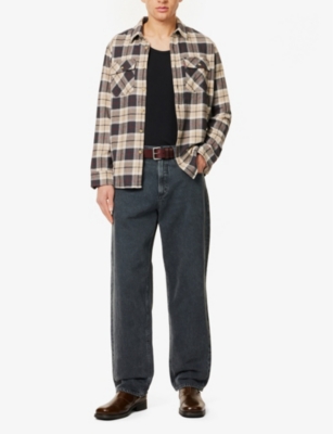 AGOLDE: Fusion washed straight-leg cotton jeans