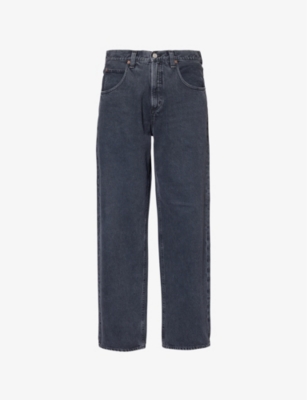 AGOLDE: Fusion washed straight-leg cotton jeans