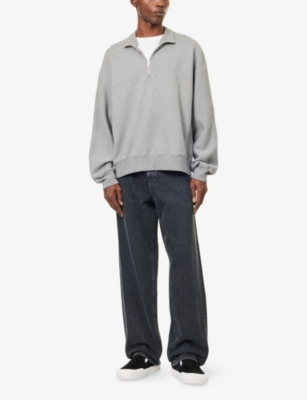 Agolde Mens Fusion Washed Straight-leg Cotton Jeans Division In Black