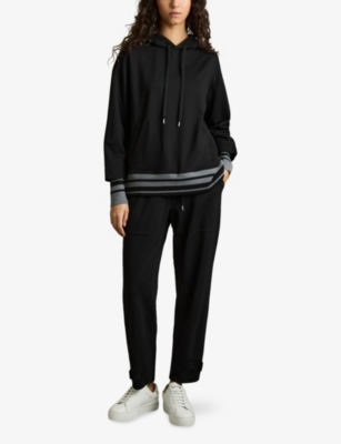 REISS: Alexi Drawstring Tapered Stretch-Jersey Joggers