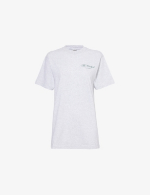 SPORTY & RICH: The Carlyle Souvenir Short-Sleeve Cotton-Jersey T-shirt
